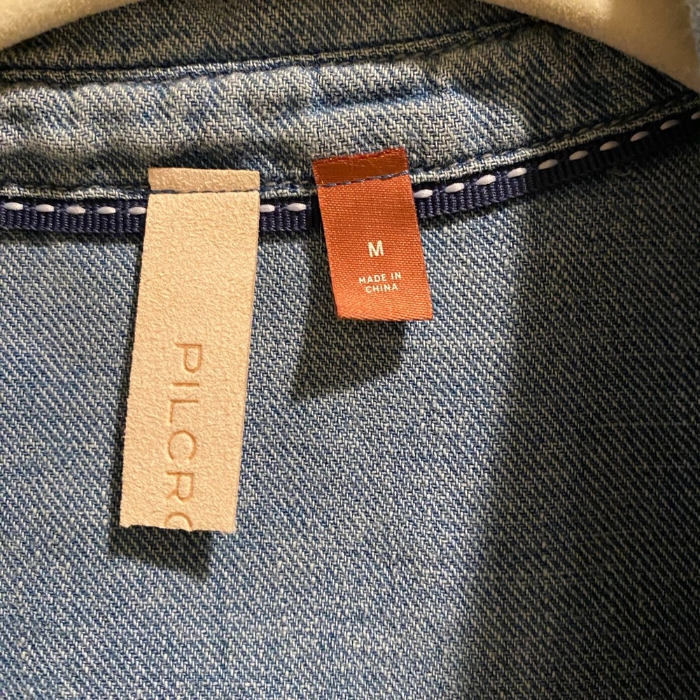 Pilcro Denim Button Down With Ruffles - image 2